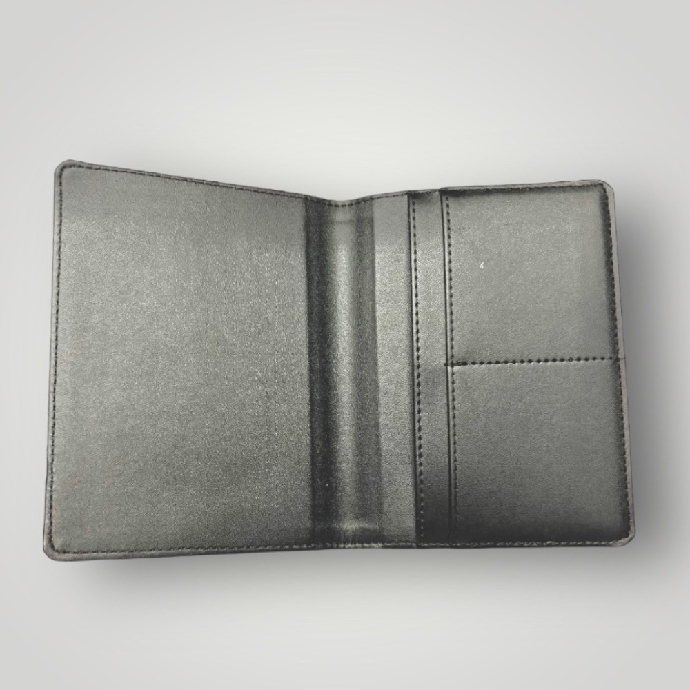 Delta Air Lines Official Passport Travel Holder Toscano Grey Vegan Leather New - Picture 9 of 14